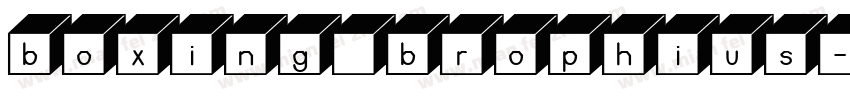 boxing brophius字体转换